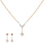 18K Rose Gold, 1.34ct Diamond Necklace Set (9.38 grams)