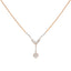 18K Rose Gold, 1.34ct Diamond Necklace Set (9.38 grams)