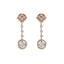 18K Rose Gold, 1.34ct Diamond Necklace Set (9.38 grams)