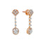18K Rose Gold, 1.34ct Diamond Necklace Set (9.38 grams)