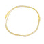22K Yellow & White Gold Beaded Anklet Pair (8.1 grams)