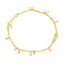 22K Yellow Gold & CZ Anklet Pair (7.1 grams)