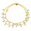22K Yellow Gold & Teardrop CZ Anklet Pair (15.2 grams)