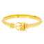 22K Multi Gold Trishul Men's Kada, Size 2.12 (28.7g)
