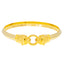 22K Multi Gold Lion Head Men's Kada, Size 2.13 (30.5g)