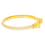 22K Multi Gold Lion Head Men's Kada, Size 2.13 (30.5g)
