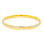 22K Two Tone Gold Classic Men's Kada, Size 2.12 (13.2g)