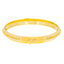 22K Gold Shiva Lingam and Ganesha Men's Kada, Size 2.11 (24.9g)