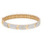 18K Two Tone Gold Men's Openable Kada, Size 2.6 (15.8g)