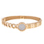 18K Multi Gold and CZ Men's Openable Kada, Size 2.4 (13.8g)