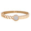 18K Rose Gold and CZ Men's Openable Kada, Size 2,4 (14.5g)