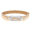 18K Multi Gold Jaguar Men's Openable Kada, Size 2.6 (21g)