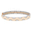 18K Multi Gold Men's Openable Kada Bangle, size 2.6 (21.2g)