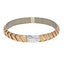 18K Multi Gold Men's Openable Kada Bangle, size 2.6 (17.7g)
