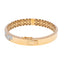 18K Multi Gold Men's Openable Kada with CZ, size 2.6 (17g)