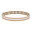 18K Gold Two Tone Men's Openable Kada, size 2.8 (25.6g)