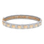 18K White and Rose Gold Men's Openable Kada, Size 2.6 (21.3g)