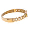 18K White and Rose Gold CZ Men's Openable Kada, Size 2.4 (14.1g)