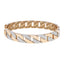 18K Multi Tone Gold Men's Openable Kada, Size 2.6 (25.4g)