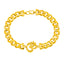 22K Yellow Gold OM Cuban Men's Bracelet, 5mm (18.4g)