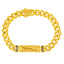 22K Yellow Gold Jaguar Cuban Men's Bracelet, 8mm (21.5g)