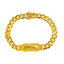 22K Yellow Gold Jaguar Cuban Men's Bracelet, 10mm (23.6g)