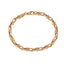 18K Rose Gold Link Men's Bracelet, 6mm, (12.4g)