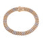 18K Multi Gold Double Franco Link Bracelet, 10mm (17.6g)