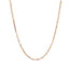 18K White and Rose Gold Italian Bar Link Chain, 20 inch, 3mm (17.4 g)