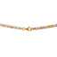 18K White and Rose Gold Italian Bar Link Chain, 20 inch, 3mm (17.4 g)