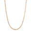 18K White, Rose Gold and CZ Franco Chain with CZ, 20 inch, 5mm (27.6g)