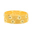 22K Yellow Gold Filigree Screw Bangle, Size 2.6 (42.7 g)