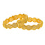 22K Yellow Gold Filigree Screw Bangle, Size 2.6 (51 g)