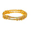 22K Yellow Gold Filigree Screw Bangle, Size 2.8 (34.1 g)