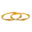 22K Yellow Gold Filigree Screw Bangle, Size 2.8 (34.1 g)