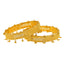 22K Yellow Gold Filigree Screw Bangle, Size 2.4 (46.6 g)