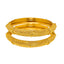 22K Yellow Gold Filigree Screw Bangle, Size 2.4 (53.6 g)