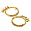 22K Yellow Gold Filigree Meenakari Screw Bangle, size 2.2 (57.1 g)