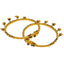 22K Yellow Gold Filigree Screw Dangle Bangle, Size 2.4 (36.9 g)