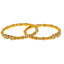 22K Yellow Gold Filigree Meenakari Screw Bangle, size 2.6 (37.5 g)