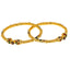 22K Yellow Gold Filigree Meenakari Screw Bangle, size 2.6 (37.8 g)