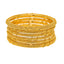22K Yellow Gold Filigree Bangles Pair of 6, size 2.6 (88 g)