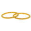 22K Yellow Gold Filigree Bangles Pair of 6, size 2.6 (85.6 g)