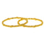 22K Yellow Gold Filigree Bangles Pair of 6, size 2.6 (68.2 g)