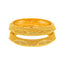 22K Yellow Gold Filigree Screw Bangle, size 2.6 (55.2 g)