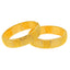 22K Yellow Gold Filigree Screw Bangle, size 2.4 (50.9 g)