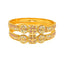 22K Yellow Gold Meenakari Filigree Baby Screw Bangle, size 1.14 (29 g)
