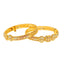 22K Yellow Gold Meenakari Filigree Baby Screw Bangle, size 1.14 (29 g)