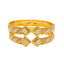 22K Yellow Gold Meenakari Filigree Baby Screw Bangle, size 1.12 (26 g)