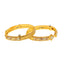 22K Yellow Gold Meenakari Filigree Baby Screw Bangle, size 1.12 (26 g)
